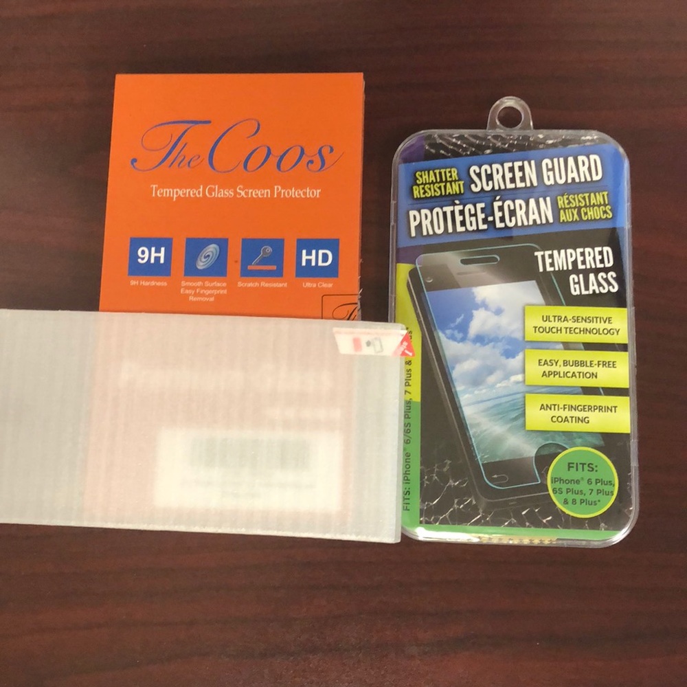 2 tempered glass screen protectors